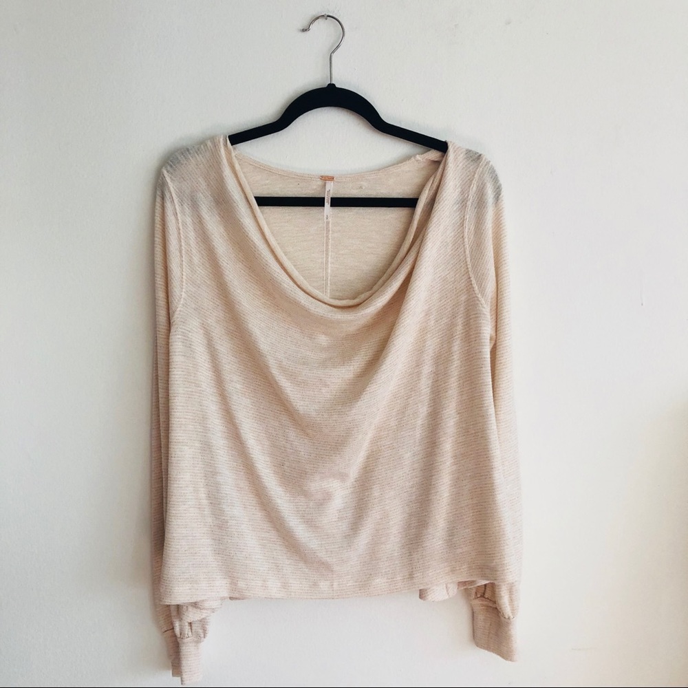 Free People Palmer Metallic Draped Sweater - Picture 5 of 7